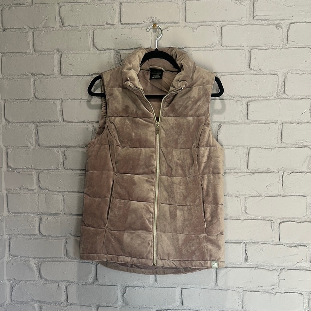 NWOT ZeroXposur Tan Quilted Vest for Cold Weather size S/CH